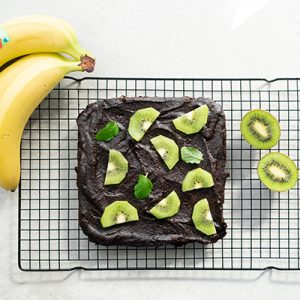 Czekoladowo-bananowe brownie