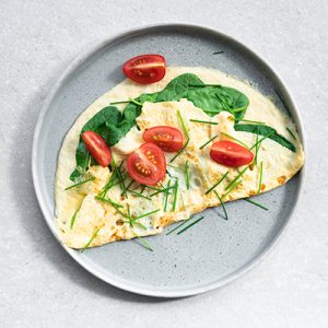 Omlet ze szpinakiem